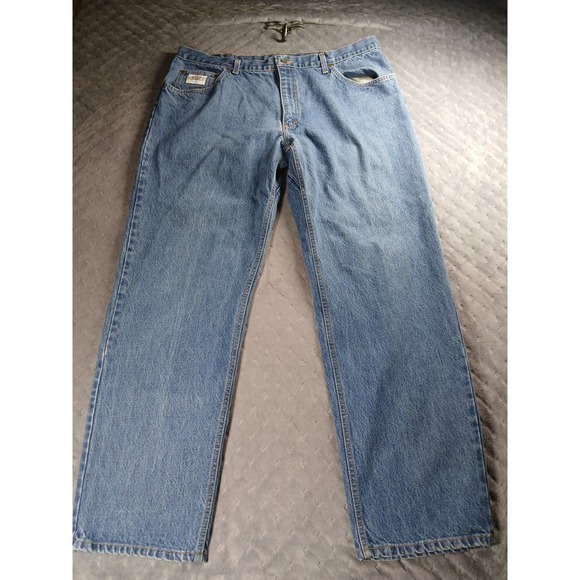 Diamond Gusset Other - Diamond Gusset Mens Blue Denim Straight Leg Workwear Jeans 40x32 Made in USA